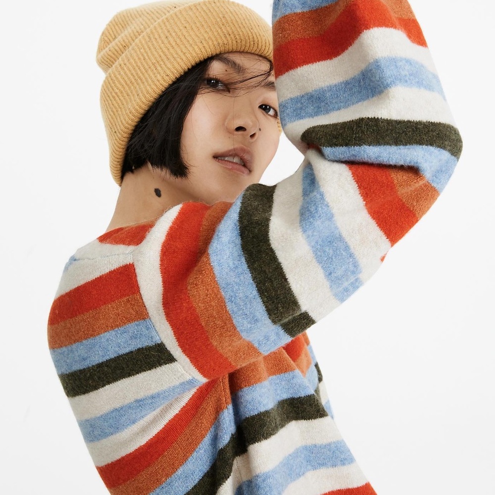Madewell Payton Striped Sweater Size Small
